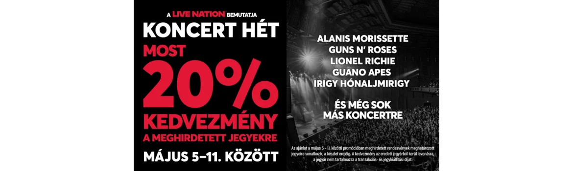 Live Nation Koncert Hét